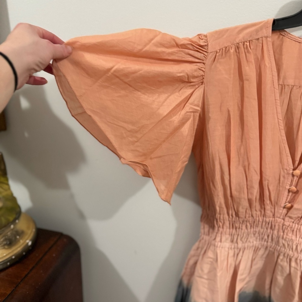 NWT St Roche Monarch Mini Dress in Praline, wild rose & black Sz 6/Up to Sz 8 - Picture 7 of 7